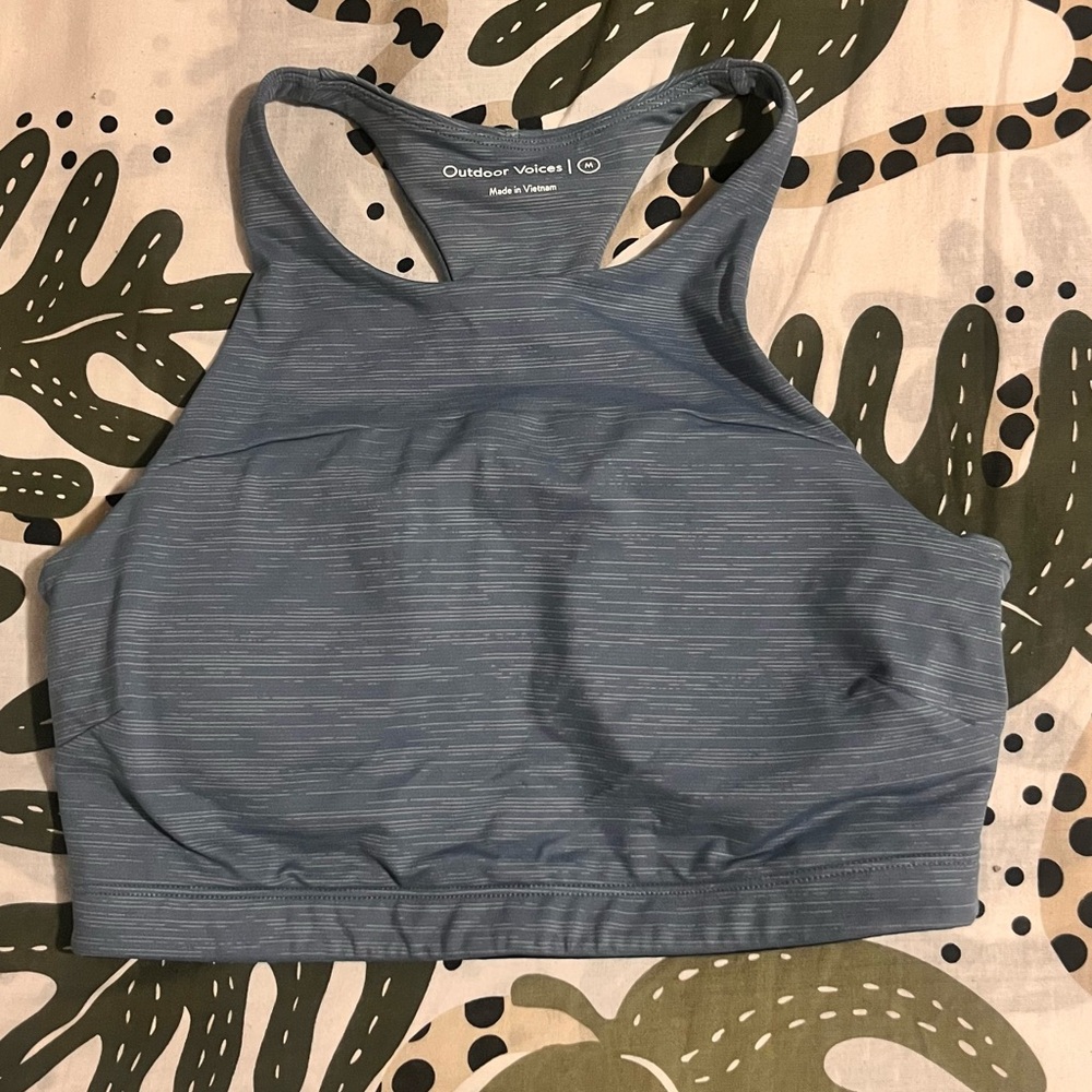 Outdoor Voices Racerback Sports Bra 💙🤍